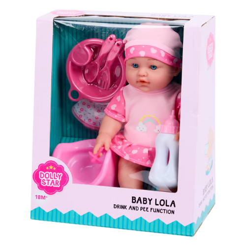 Interaktywna Lalka Siusiająca Dolly Star Baby Lola